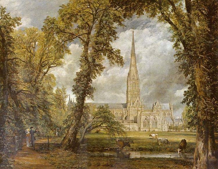 John Constable Die Kathedrale von Salisbury vom Garten des Bischofs aus gesehen Spain oil painting art